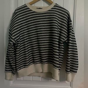 Navy/white striped Zara sweater!